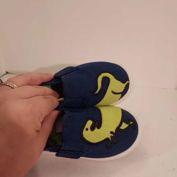 Wonder Nation Dino Mint Blue and Green Dinosaur Slip On Casual Shoes in Size 5 - Picture 9 of 9